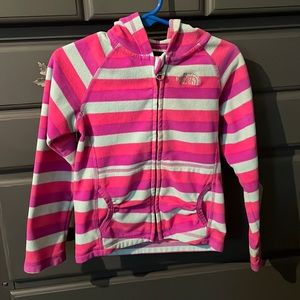 Hooded North Face fleece jacket